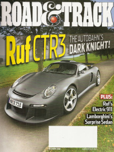 ROAD & TRACK 2008 DEC - RUF CTR3 PORSCHE, COOPER WORKS, AVANT, DINAN S3 M6